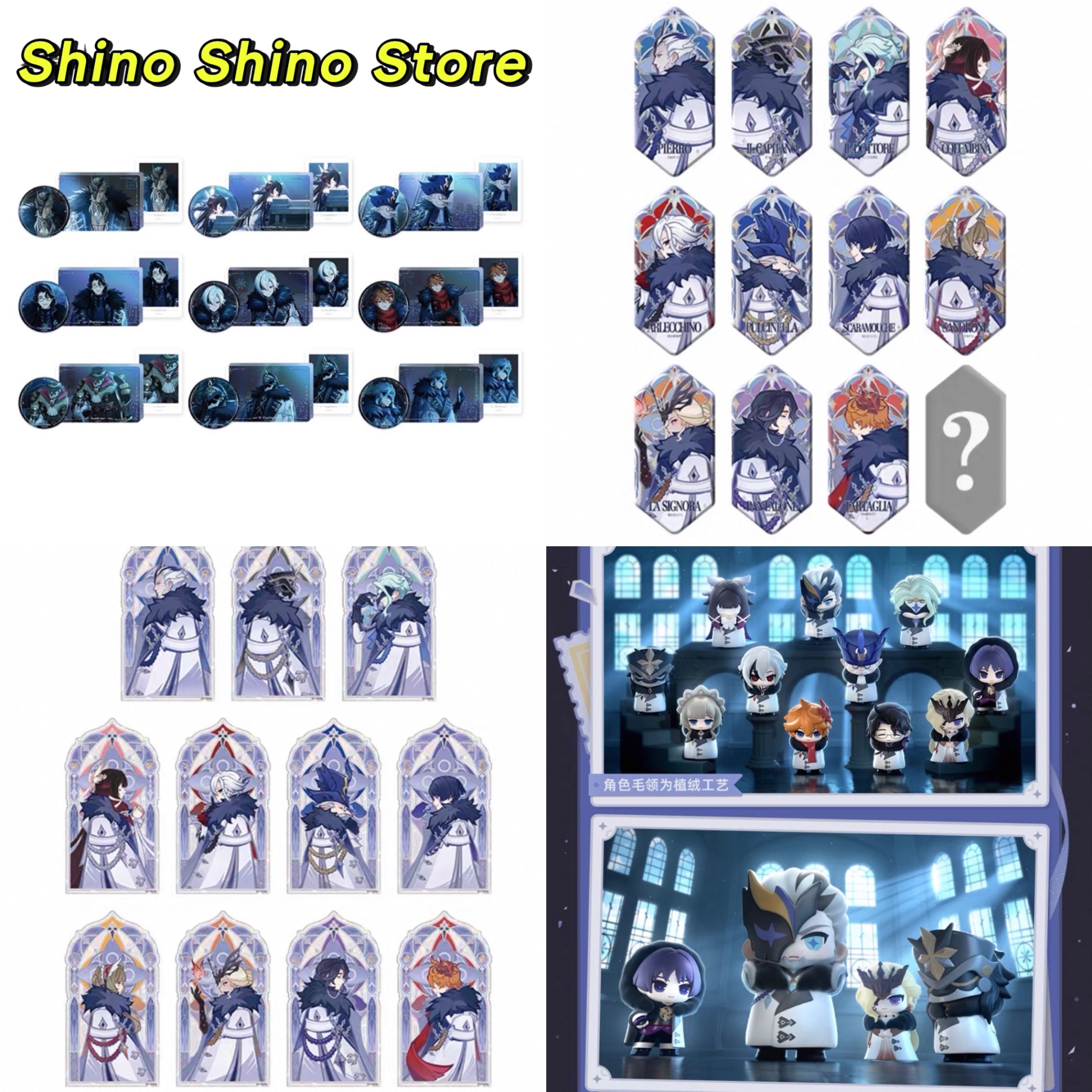 order nhắn fb] tổng hợp vật phẩm FATUI chính hãng genshin Arlecchino Columbina Dottore Capitano Wanderer Sandrone Tartaglia