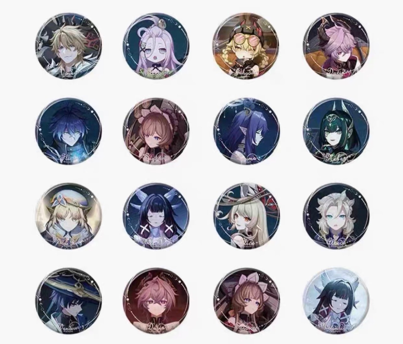 Order] Genshin impact huy hiệu moonlit ballad of the nights series ✨ box 14 huy hiệu