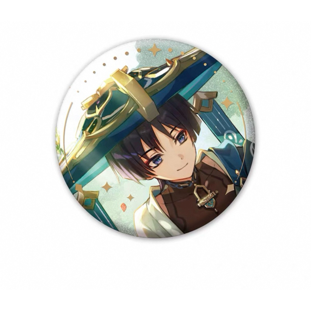 [sẵn+order] tổng hợp vật phẩm sưu tầm WANDERER chính hãng genshin impact official huy hiệu/ standee/ card/ búp bê HUYHIỆU CD1 58MM SẴN