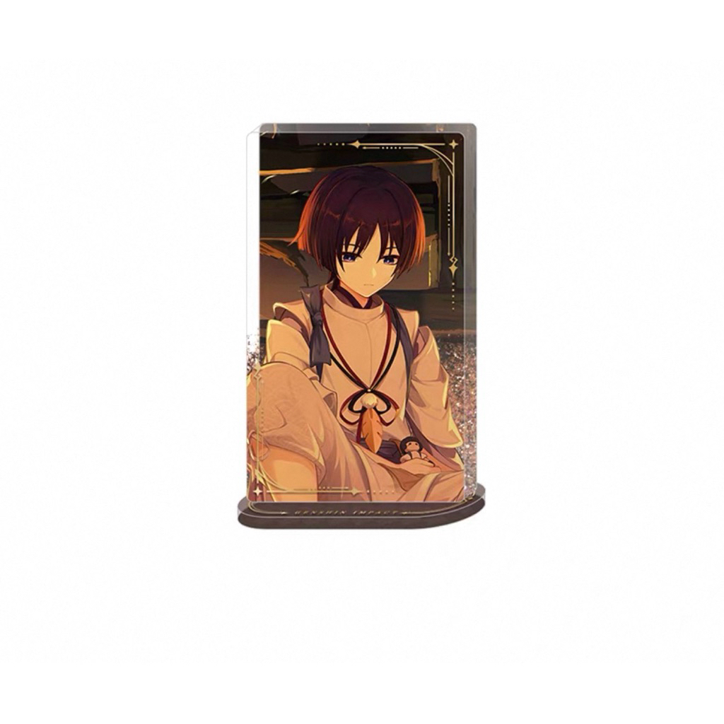 [sẵn+order] tổng hợp vật phẩm sưu tầm WANDERER chính hãng genshin impact official huy hiệu/ standee/ card/ búp bê STANDEE CÁT 11CM