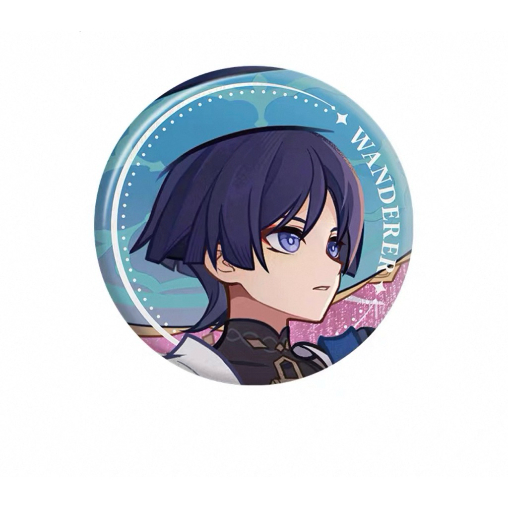 [sẵn+order] tổng hợp vật phẩm sưu tầm WANDERER chính hãng genshin impact official huy hiệu/ standee/ card/ búp bê HUY HIỆUCD3 58MM