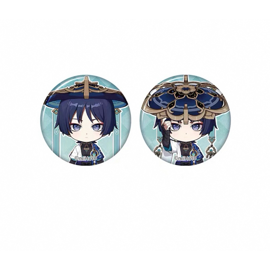 [sẵn+order] tổng hợp vật phẩm sưu tầm WANDERER chính hãng genshin impact official huy hiệu/ standee/ card/ búp bê 2HUYHIỆU CB 38MM