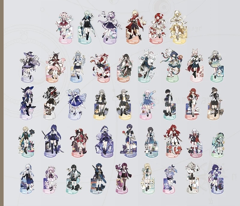 Order note tên nhan vật] standee tiny cat series honkai star rail official