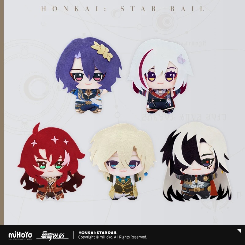 Pre t4/2027] búp bê chibigurumi honkai star rail official Aventurine Dr Ratio Boothill Argenti Topaz