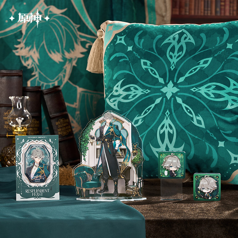 preorder] genshin chính hãng huy hiệu/ standee/ phụ kiện series đêm tiệc rực rỡ Alhaitham