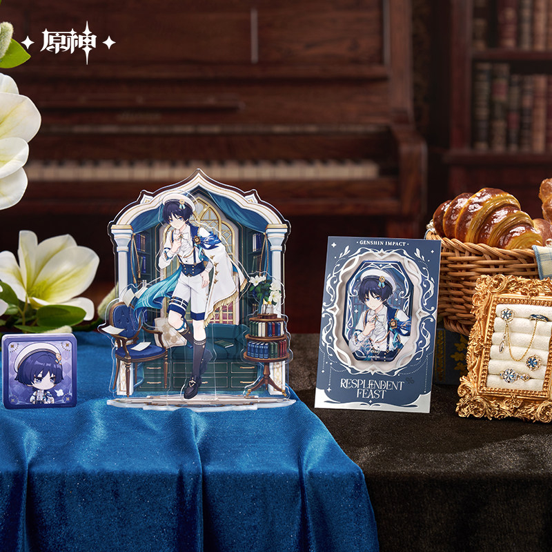 preorder] genshin chính hãng huy hiệu/ standee/ phụ kiện series đêm tiệc rực rỡ Wanderer