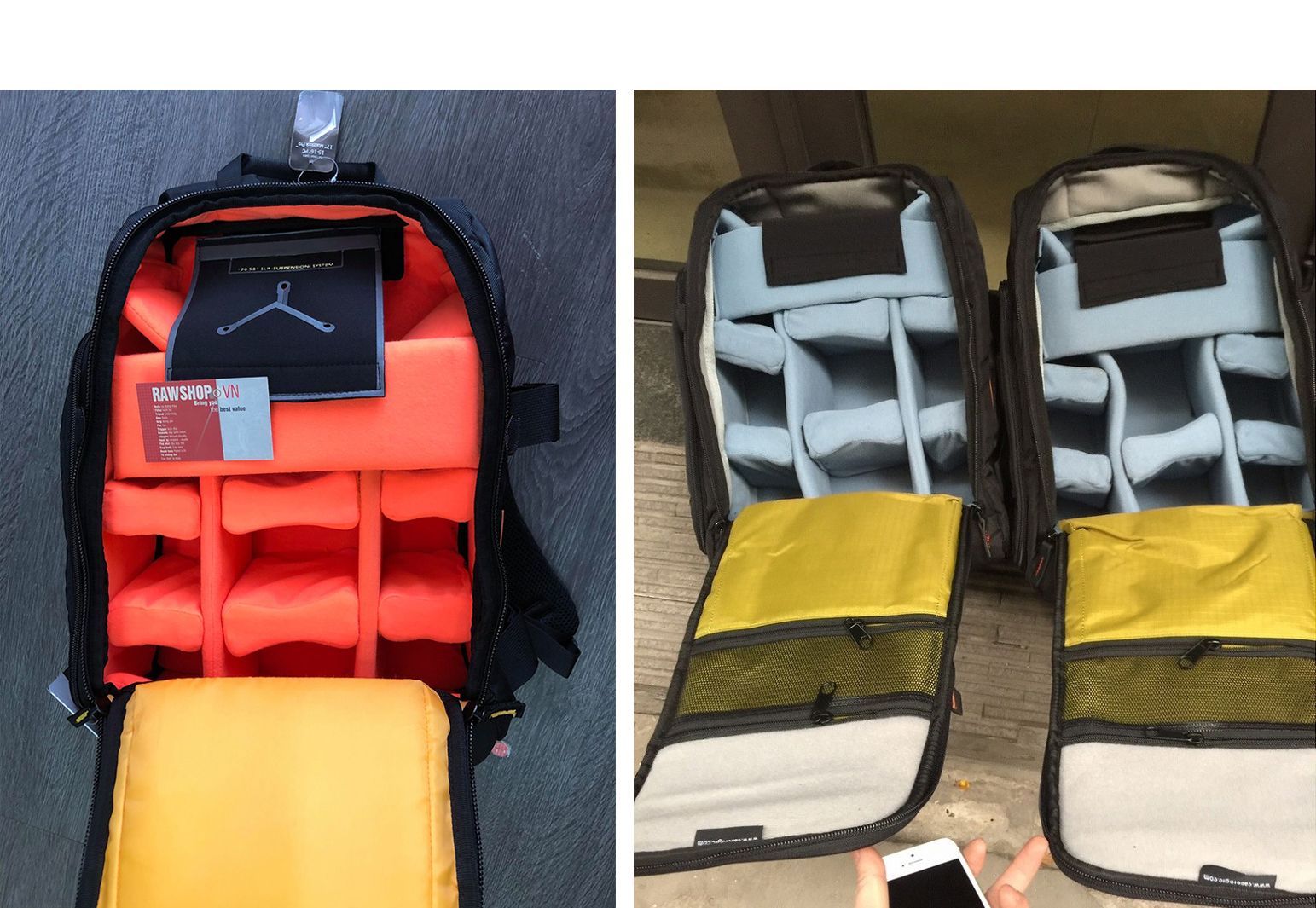 Phân biệt balo Case Logic 206 hàng copy