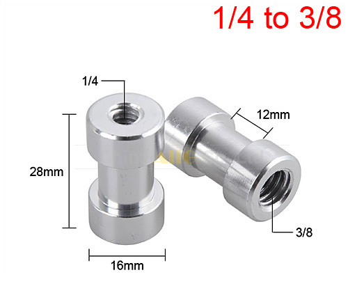 Light stand adapter Female 1/4 - 3/8