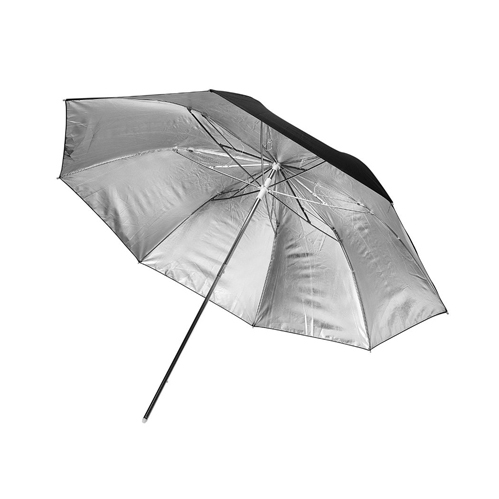 Dù phản đen bạc đường kính 85cm (33")