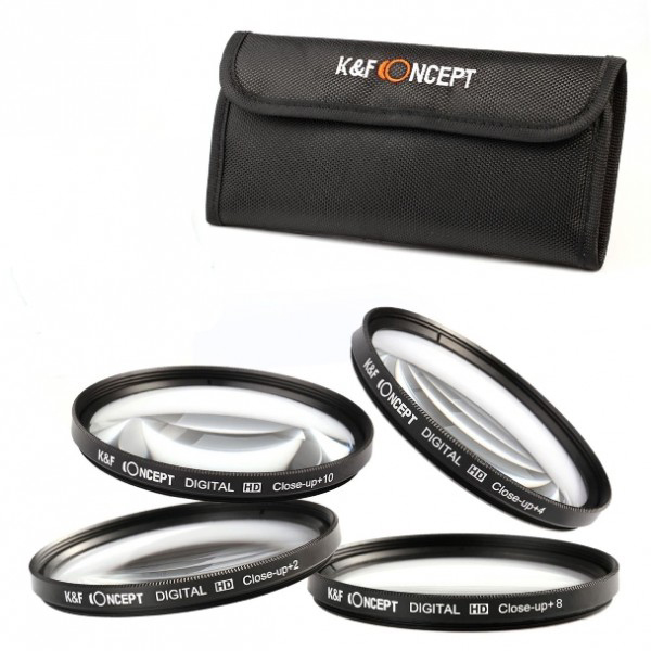 K&F Concept SET Close up filter size 62mm +2 +4 +8 +10