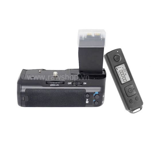 Meike battery grip DR550 for Canon 550D 600D 650D 700D - 2.4Ghz LCD timer remote