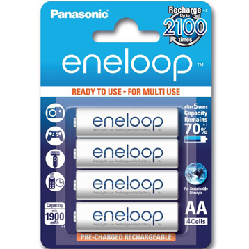 Vỉ 4 Pin AA Panasonic Eneloop Min1900maH - 2100 lần sạc