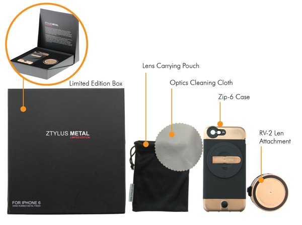 ZTYLUS METAL CAMERA KIT FOR IPHONE 6 / 6S PLUS