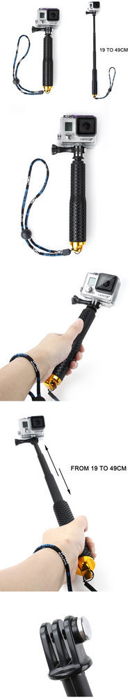 Gây tự chụp - tay cầm cao cấp chống trượt for Gopro Sjcam