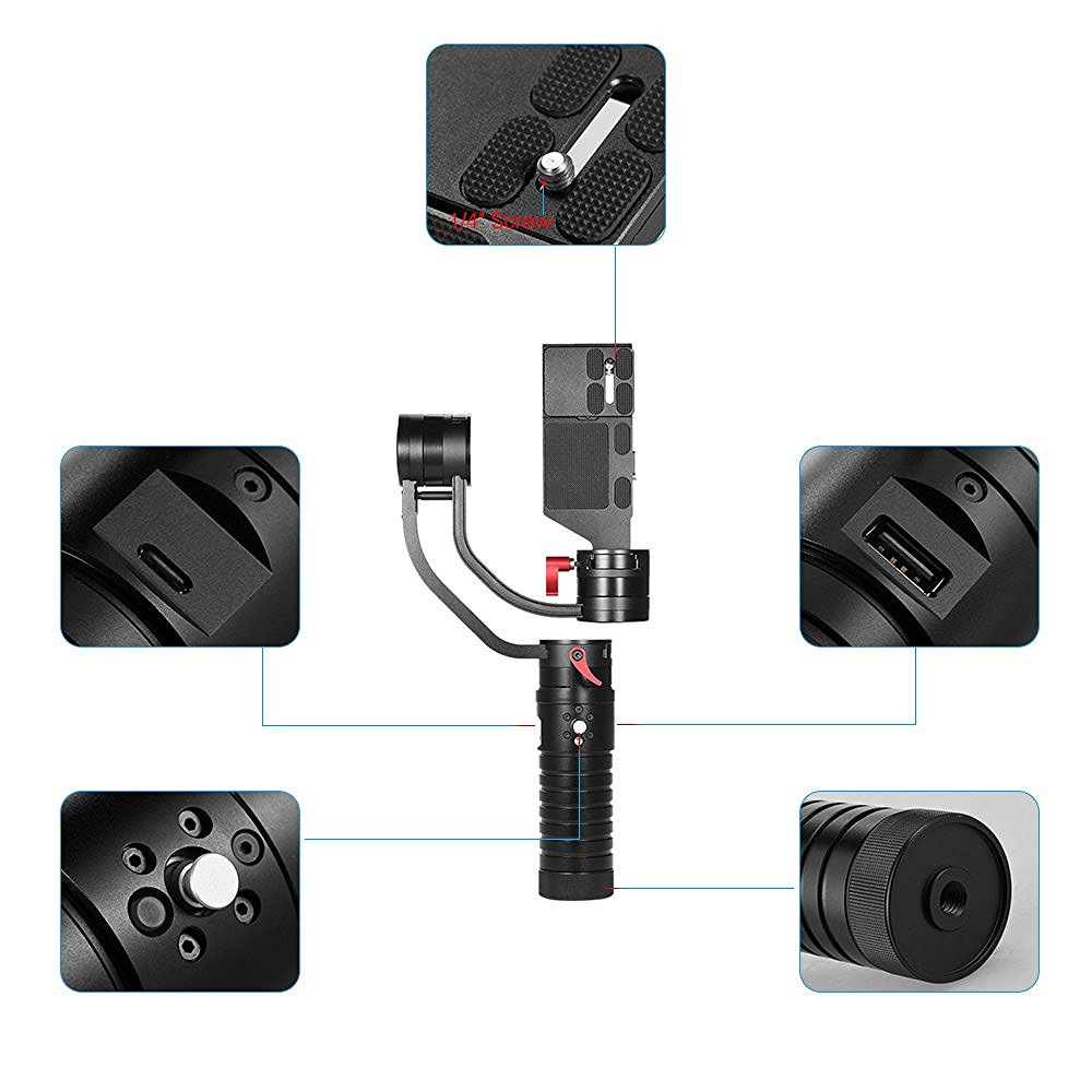 AFI VS-3SD 3 axis electric Gimbal steadicam for DSLR