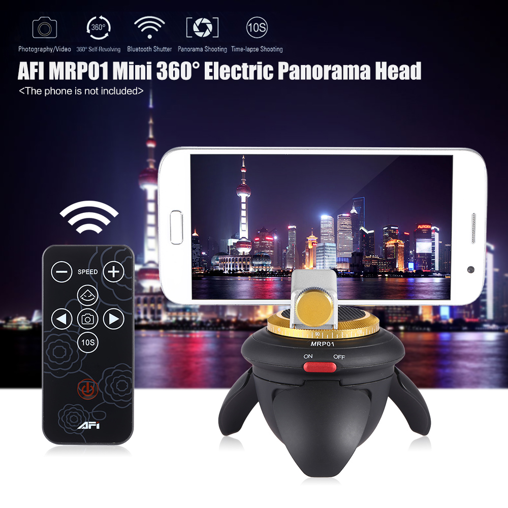 AFI MRP01 - Panoramic 360 Timelapse head with remote Coltrol for Gopro, Mirorless, Smart phone