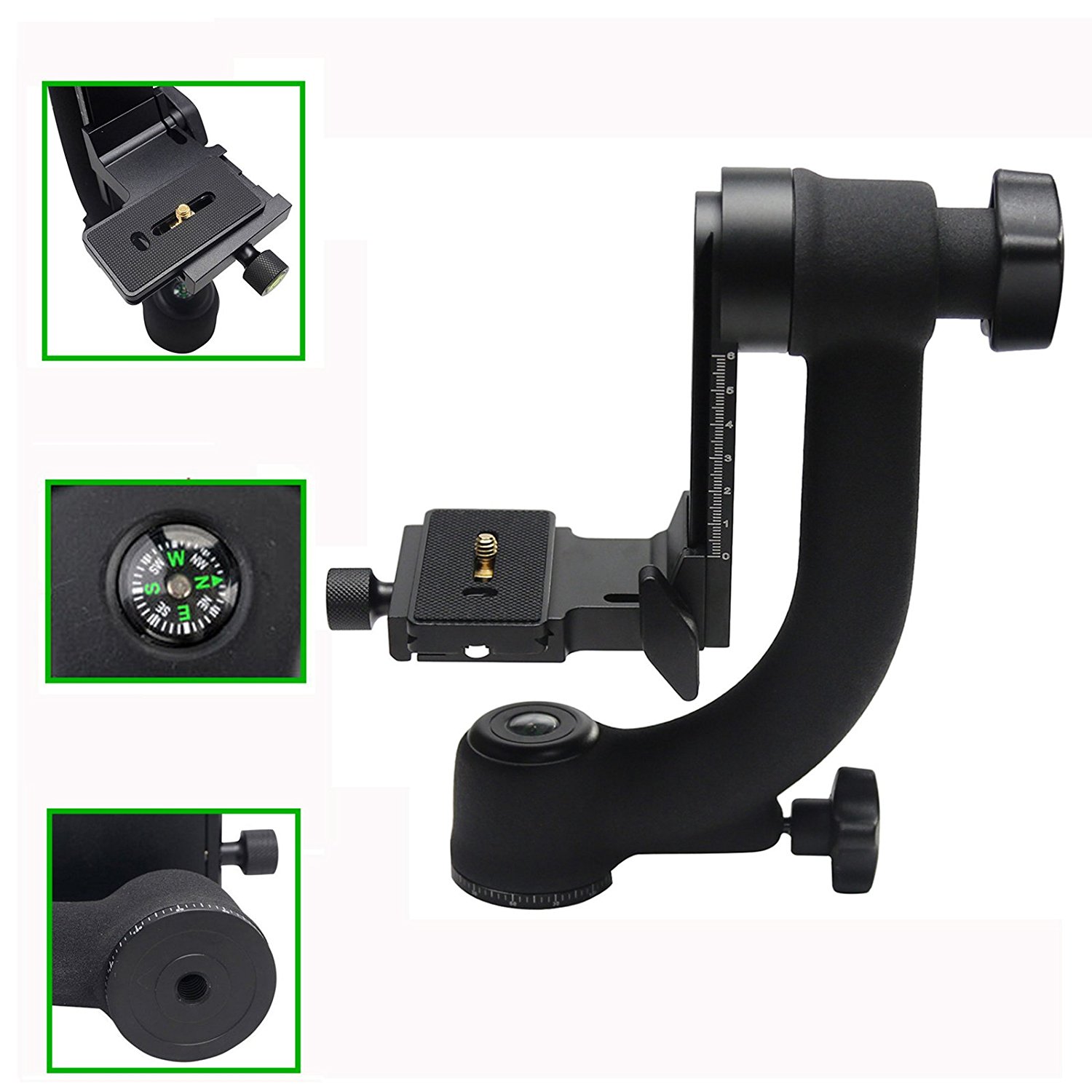 SHOOT 360 panoramic Gimbal head for Tripod