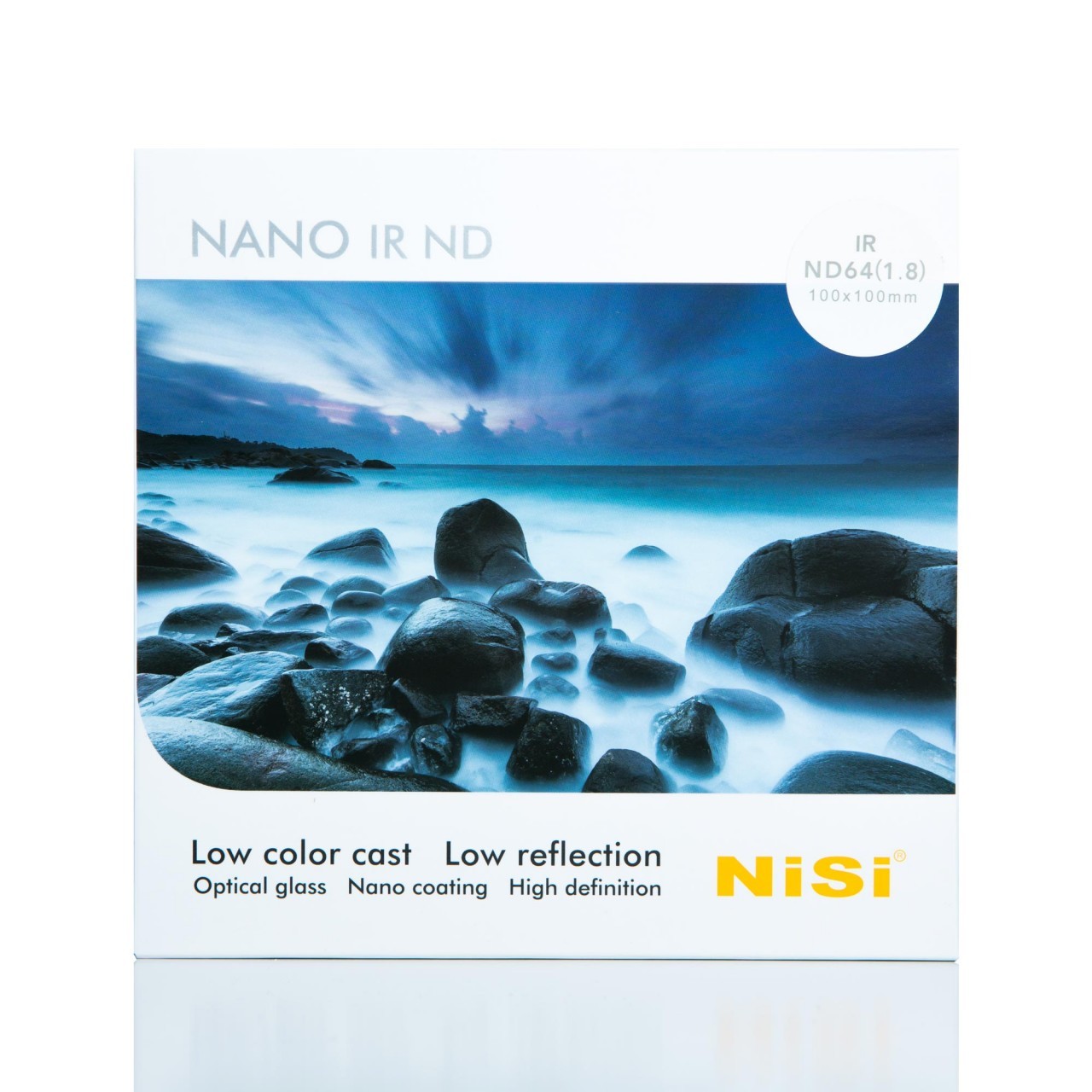 Nisi 100x100mm Nano IR Neutral Density Filter – ND64 (1.8) – 6 Stop