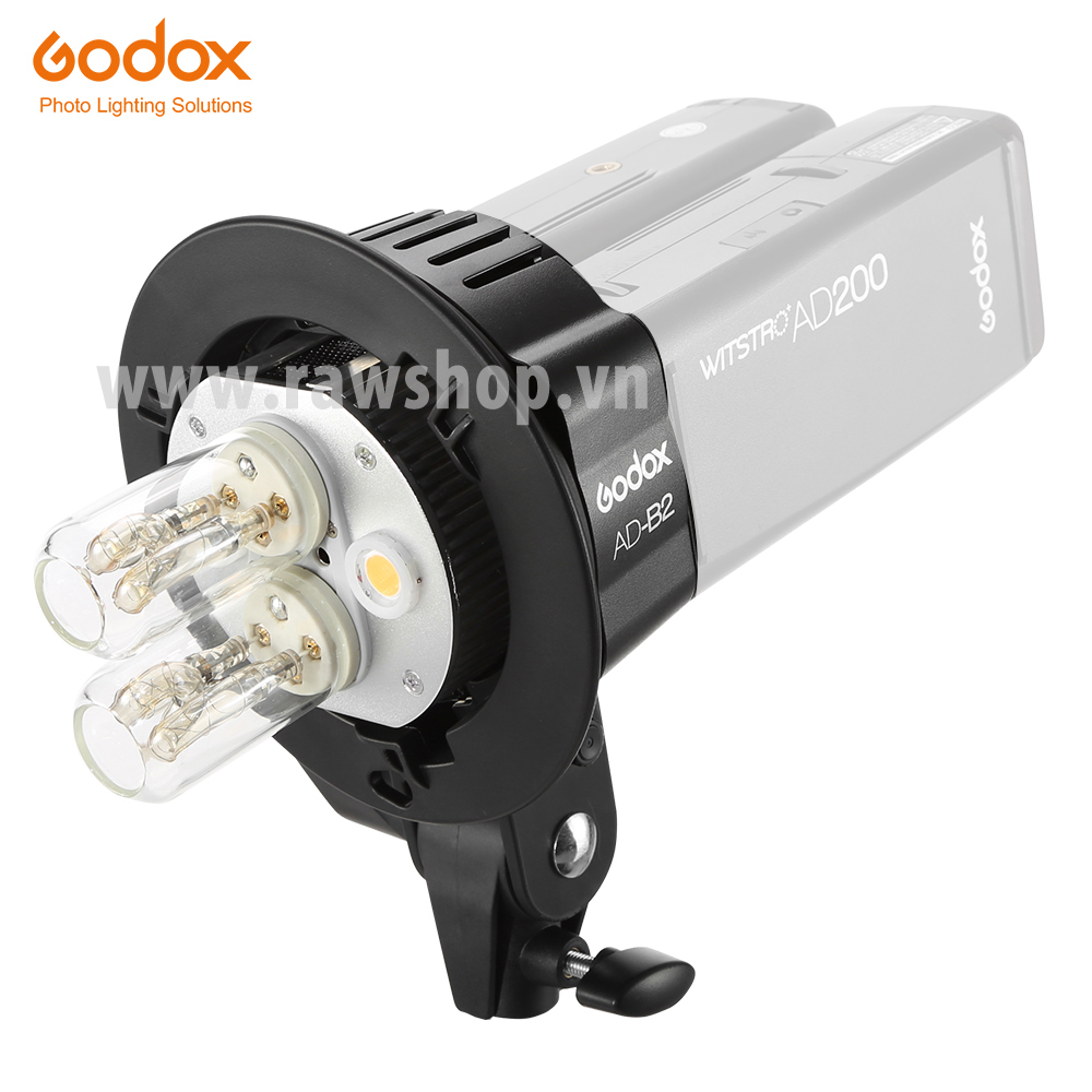 Godox AD-B2 adapter kết hợp 2 đèn AD200