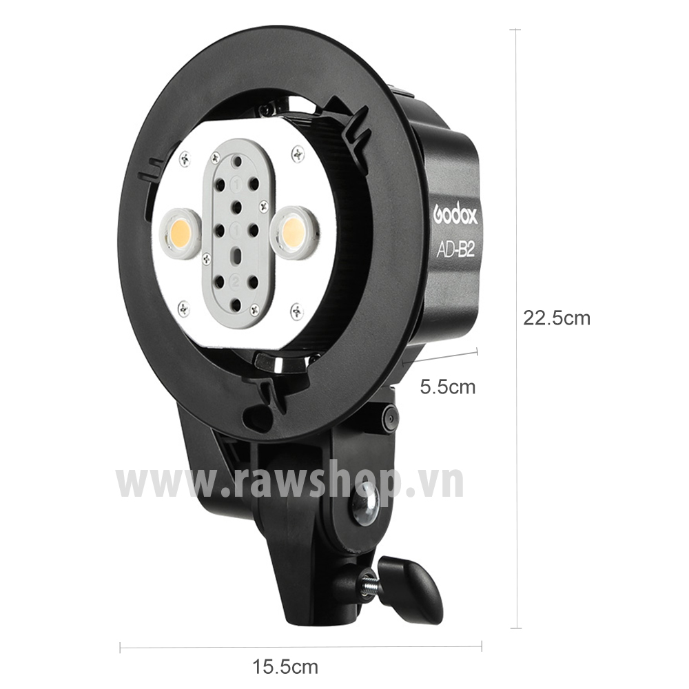 Godox AD-B2 adapter kết hợp 2 đèn AD200