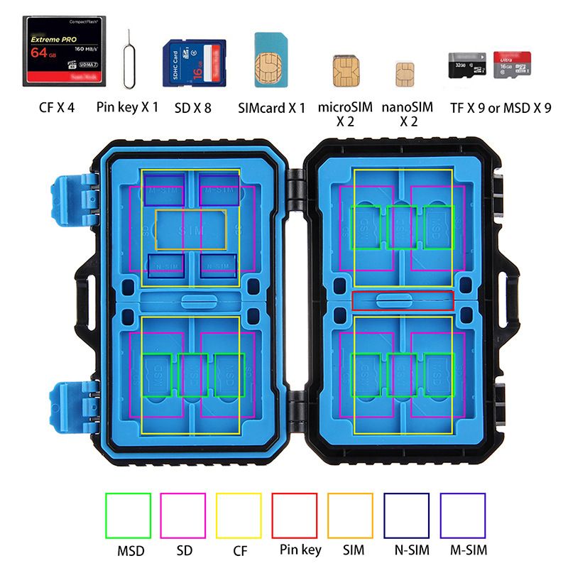 Hộp đựng thẻ nhớ PULUZ chống sock chống nước