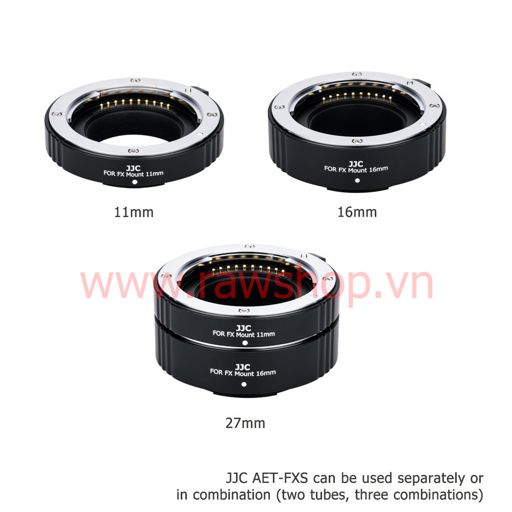 JJC Auto Focus Macro Extension Tube Set for Fujifilm