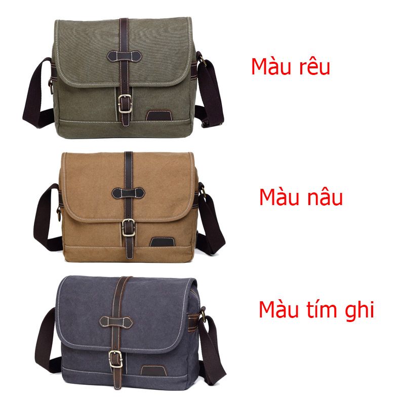 Túi máy ảnh Canvas retro size M - 6293504 Yêu thích