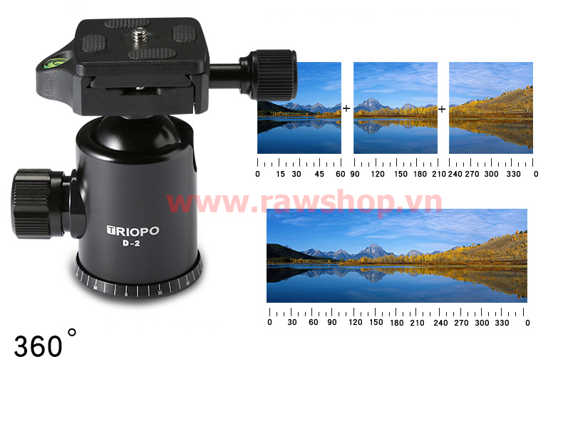 Chân máy ảnh Tripod TRIOPO T258 + Ball head B2