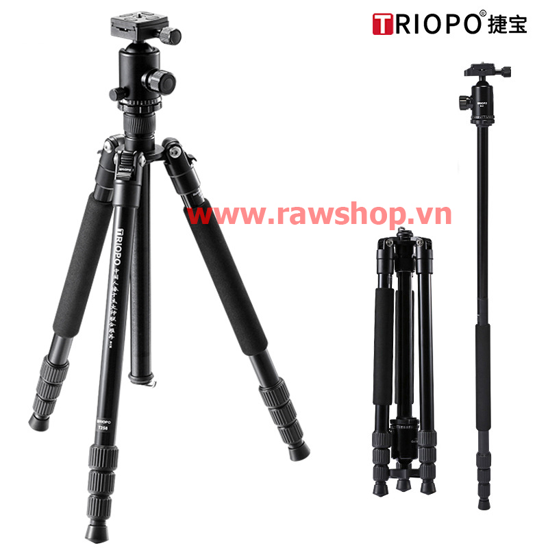 Chân máy ảnh Tripod TRIOPO T258 + Ball head B2