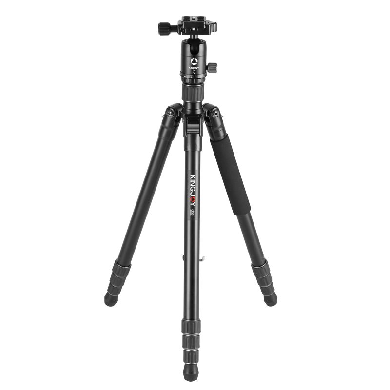 Kingjoy G55+G0 Aluminum Alloy Travel Tripod Monopod with Panoramic Ball head