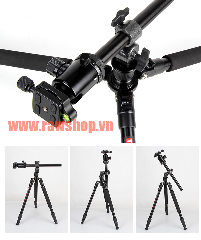 Kẹp boom tripod xoay góc - Chịu tải 10kg