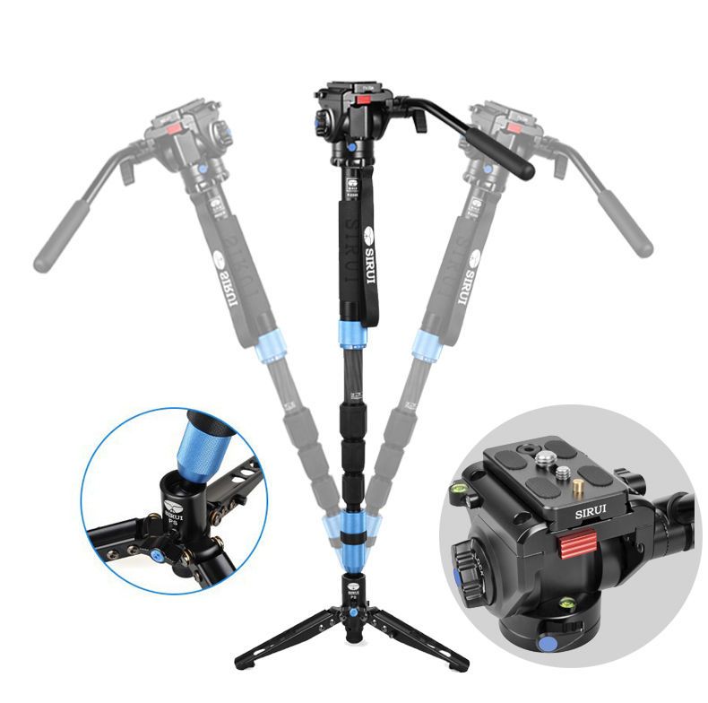 Super combo monopod carbon SIRUI P224S và đầu dầu SIRUI VA5