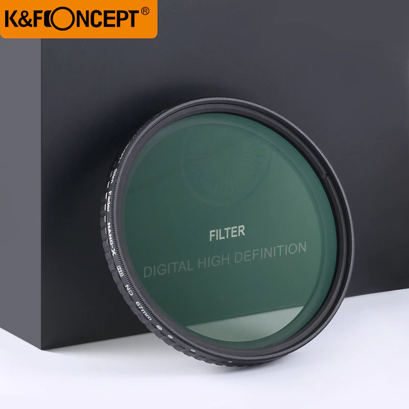 KF Concept 77mm ND Filter Neutral Density Variable Filter ND2 to ND32 for lens NO"X" Spot,Nanotec,Ultra-slim