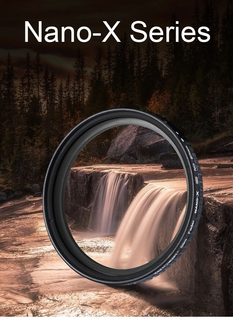 KF Concept 82mm ND Filter Neutral Density Variable Filter ND2 to ND32 for lens NO"X" Spot,Nanotec,Ultra-slim