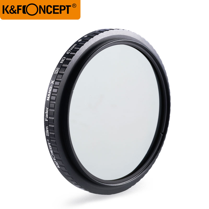 KF Concept 82mm ND Filter Neutral Density Variable Filter ND2 to ND32 for lens NO"X" Spot,Nanotec,Ultra-slim