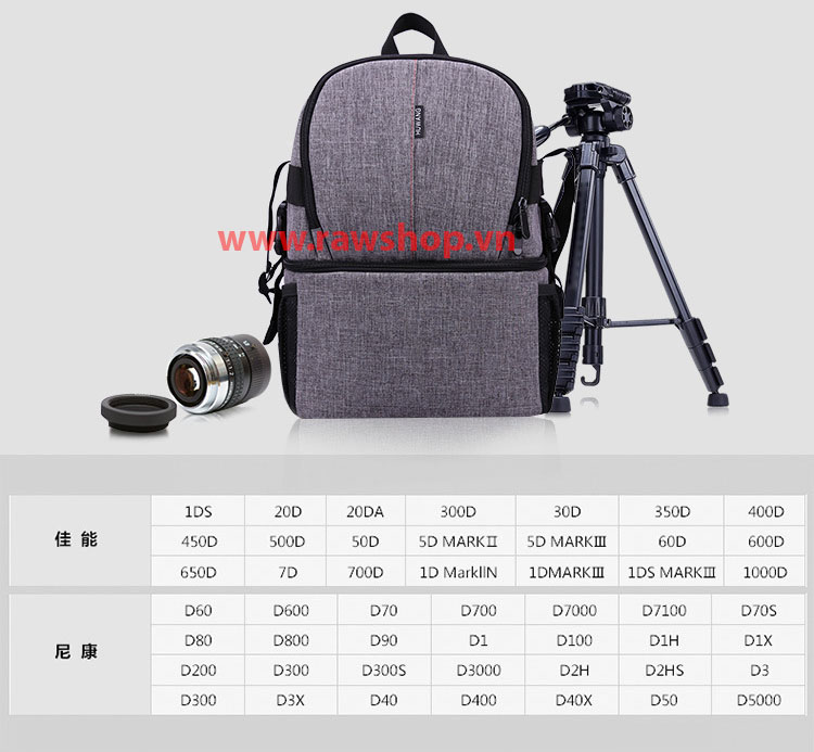 Balo mini ProFOCUS haft foto grey