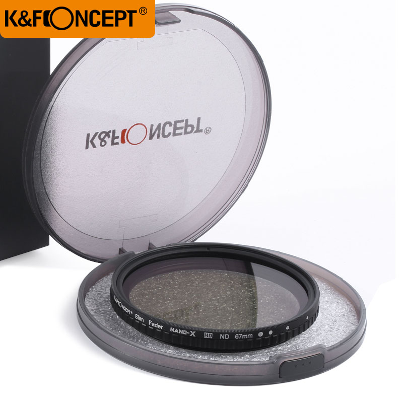 KF Concept 77mm ND Filter Neutral Density Variable Filter ND2 to ND32 for lens NO"X" Spot,Nanotec,Ultra-slim