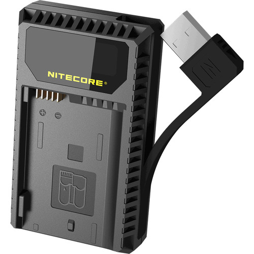 SạcNitecore UNK1 Dual-Slot USB Travel Charger for Nikon EN-EL14, EN-EL14a, and EN-EL15 Lithium-Ion Batteries