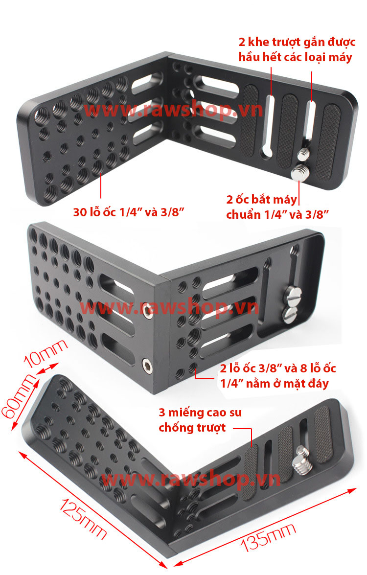 L plate bracket V4 - super load for all camera