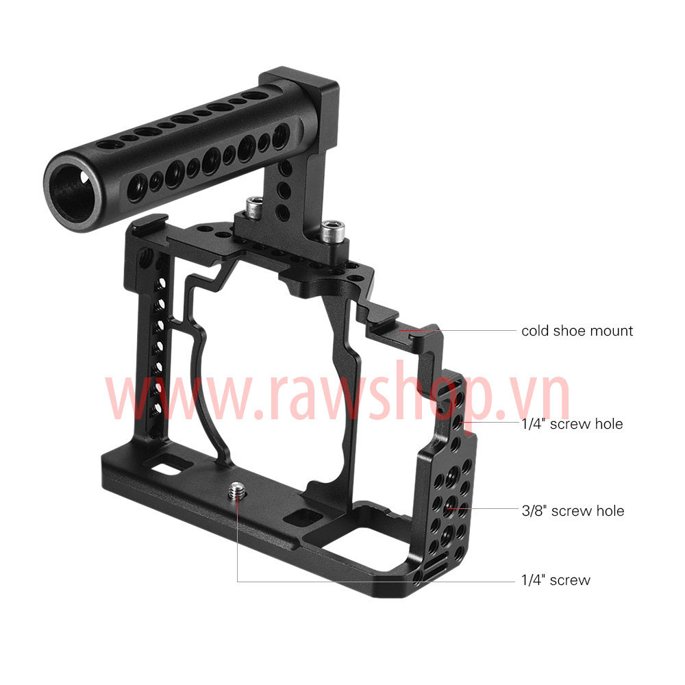 Small rig aluminium fit Sony A7, A7s, A7r with Handle grip - 11142531 Yêu thích