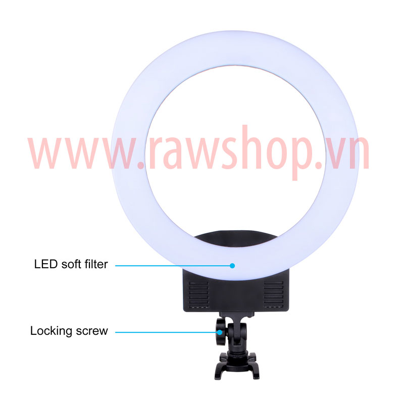 Đèn Ring led RL-12II - có khe cắm pin, chỉnh màu