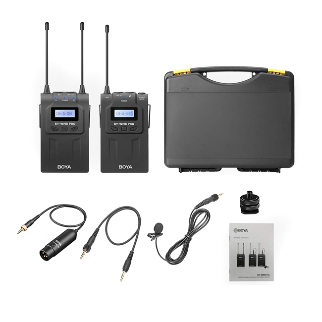 MICRO THU ÂM WIRELESS UHF BOYA BY-WM8 PRO-K1