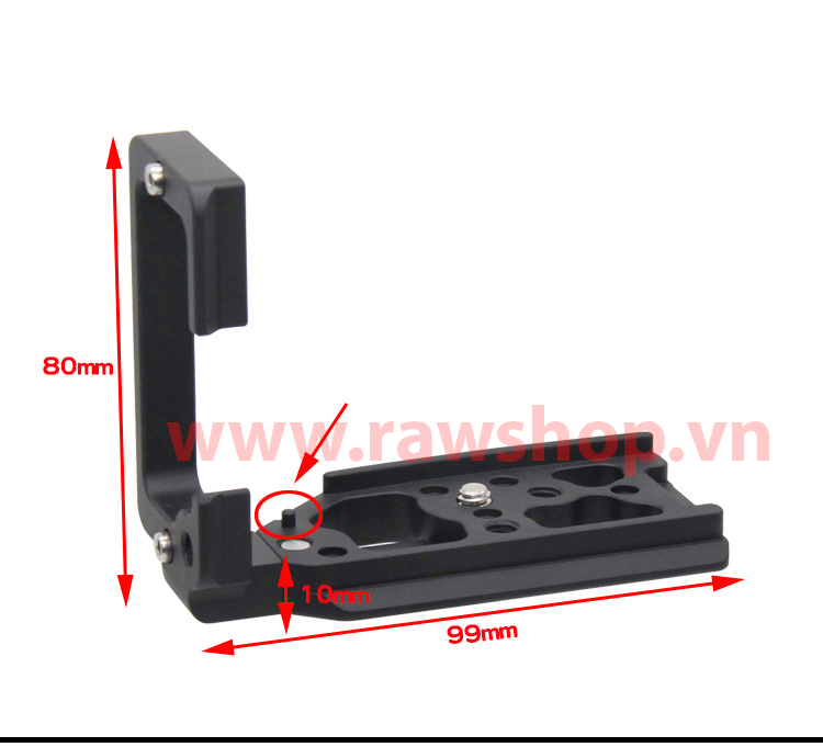 L plate bracket for Canon EOS R - adjustable