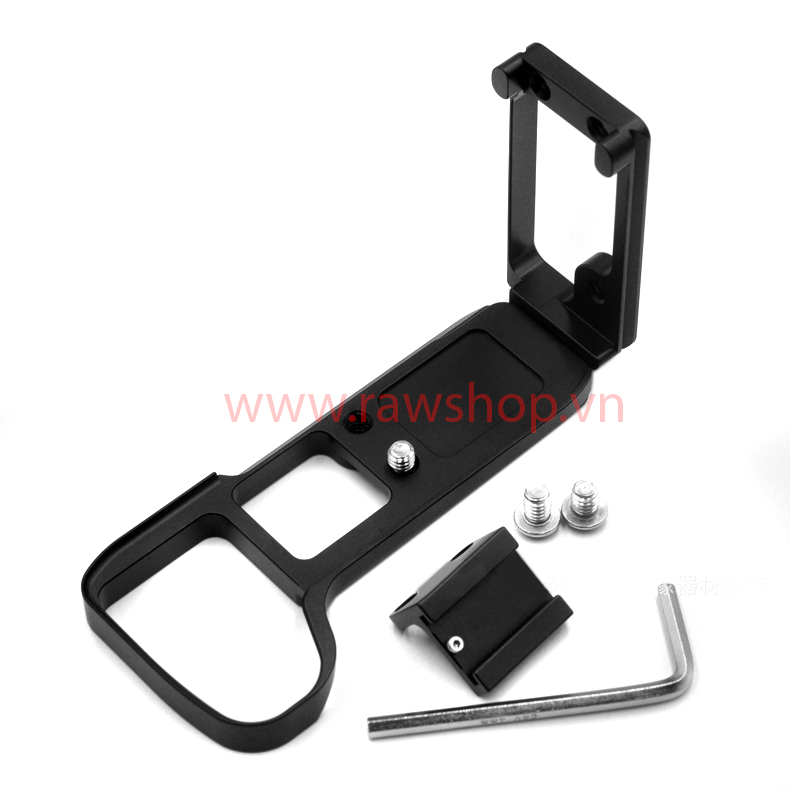 L plate bracket for Sony A7III, A9 with extra hotshoe