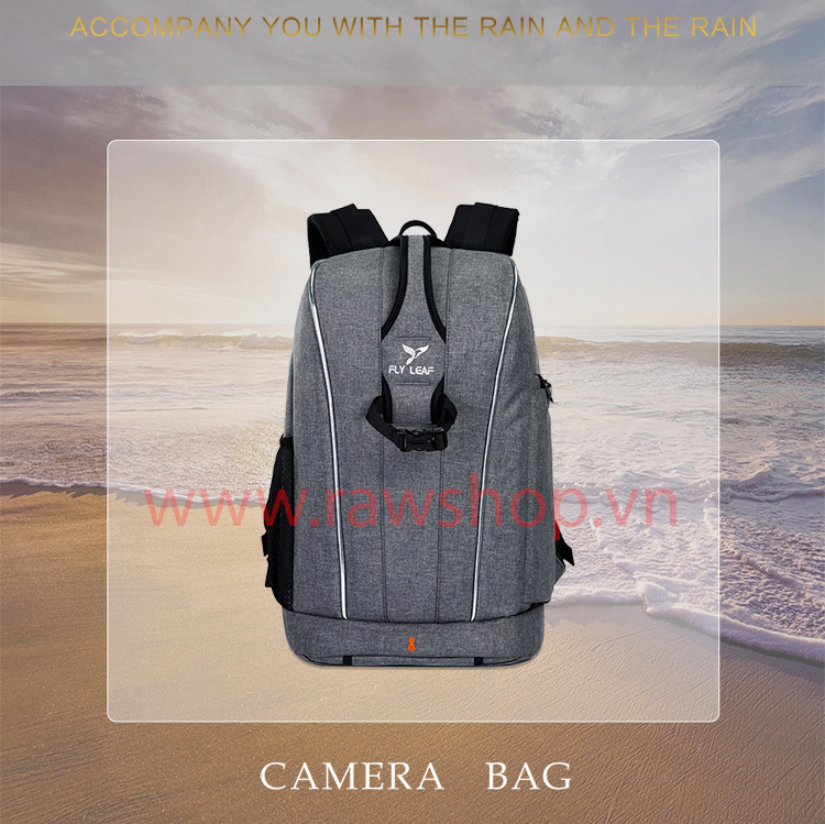 Balo Fly leaf 300AW Canvas Grey - Full foto - Chống nước