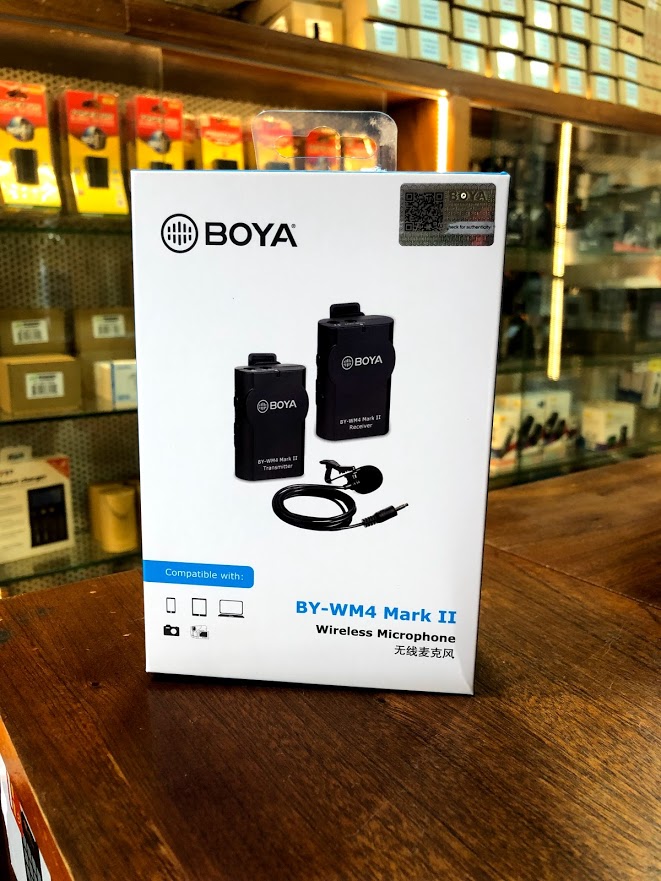 Micro không dây BOYA WM4 Mark II (thế hệ 2) cho điện thoại, máy quay