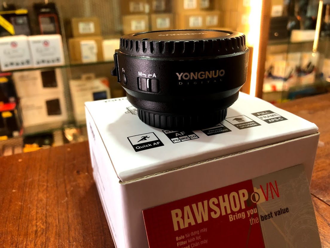 Ngàm chuyển ống kính Yongnuo EF-E II - fast focus