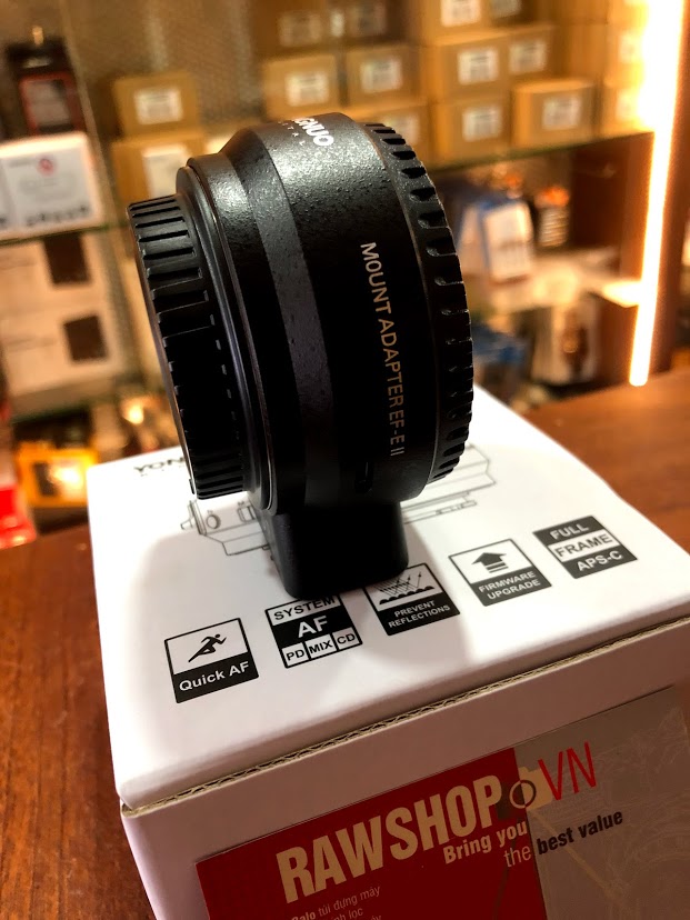 Ngàm chuyển ống kính Yongnuo EF-E II - fast focus