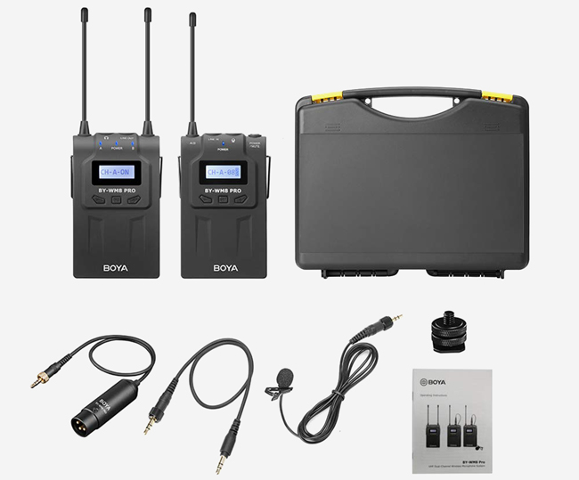 MICRO THU ÂM WIRELESS UHF BOYA BY-WM8 PRO-K1