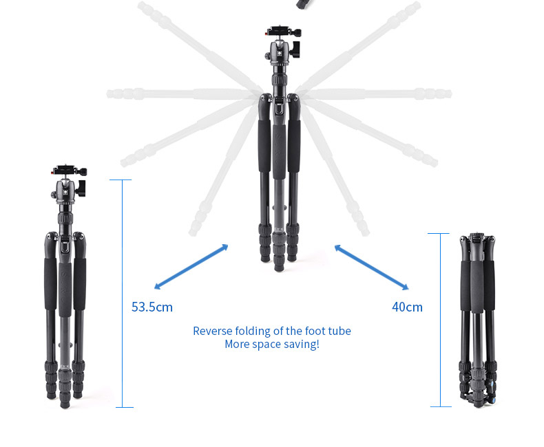 Tripod Sirui Aluminium T-004SK + Đầu bi ballhead B-00K (Màu đen)